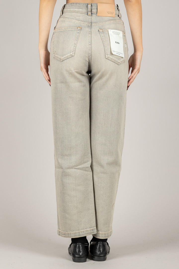 VICOLO - DF5236 - JEANS KATE GAMBA DRITTA