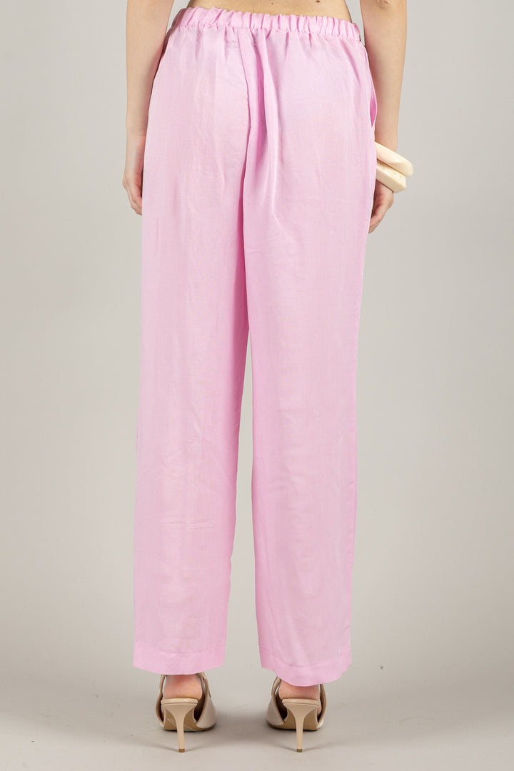 TENSIONE IN - 25P7659 - PANTALONE GAMBA DRITTA CON COULISSE E TASCHE
