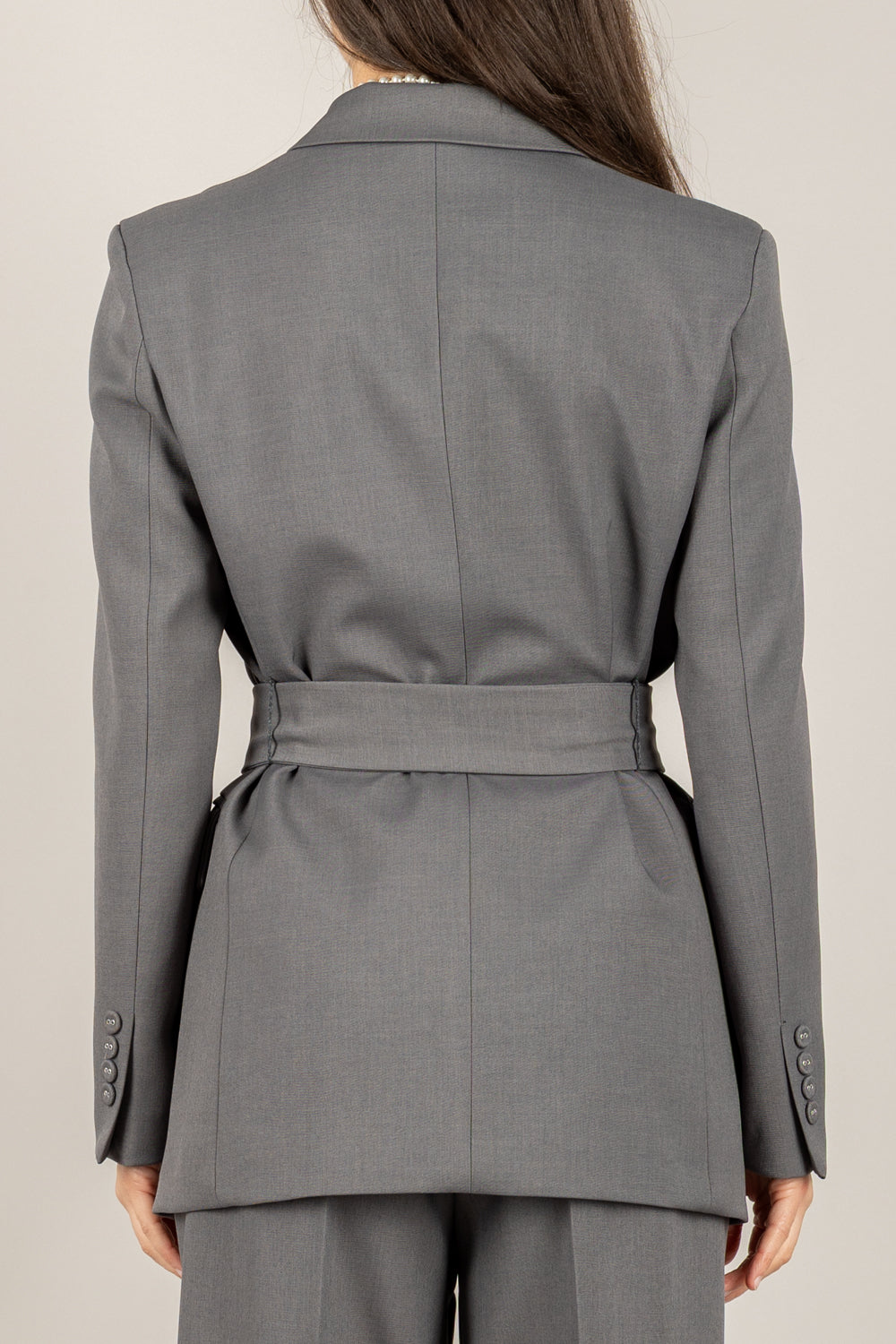 VICOLO - TF2043 - GIACCA DOPPIO PETTO CON CINTURA