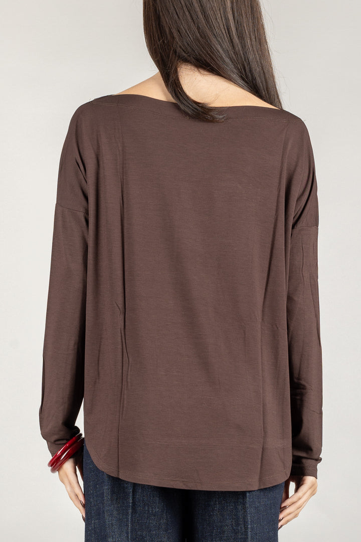 KONTATTO - MR5003C - MAGLIA OVER SCOLLO A BARCA