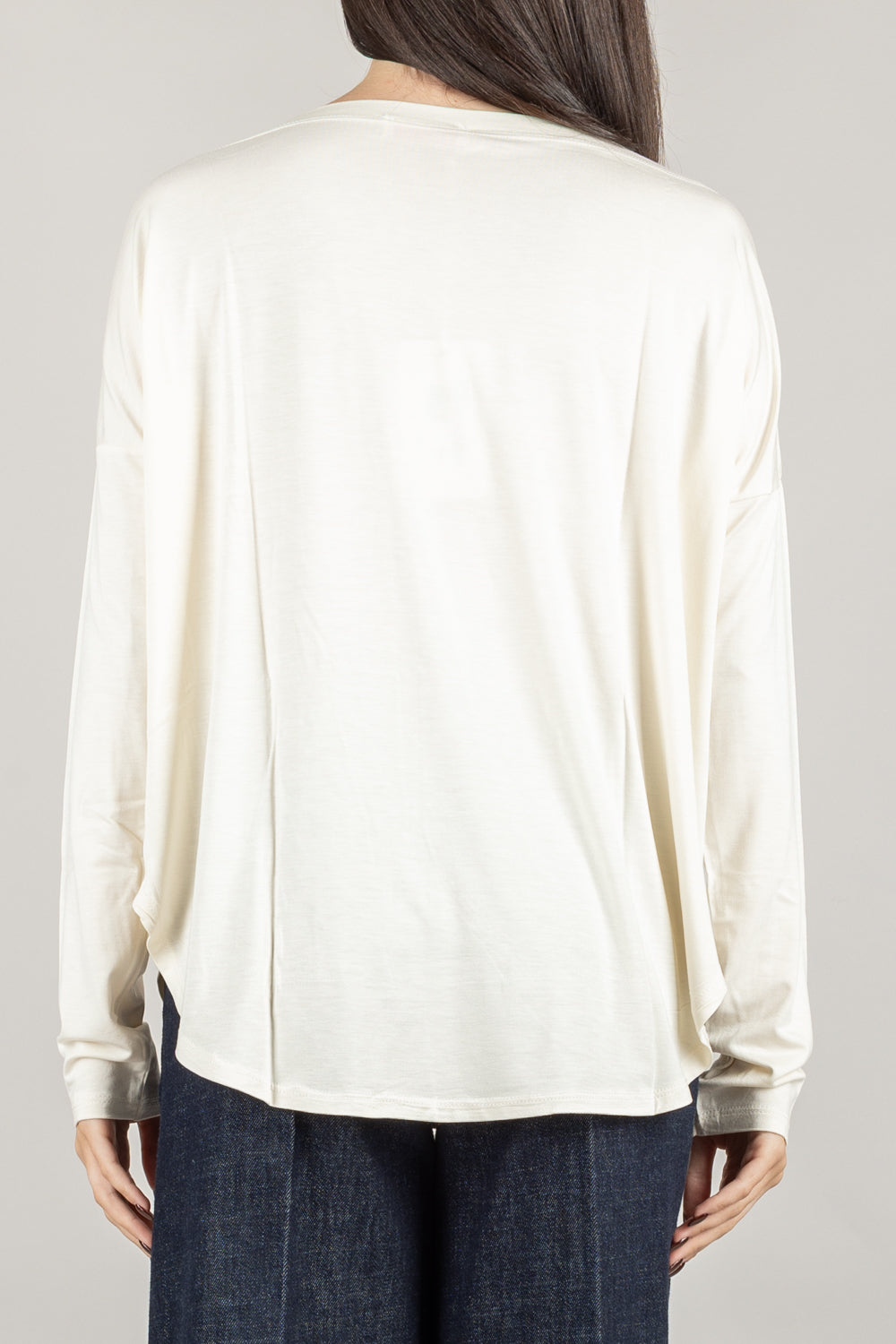 KONTATTO - MR5003C - MAGLIA OVER SCOLLO A BARCA