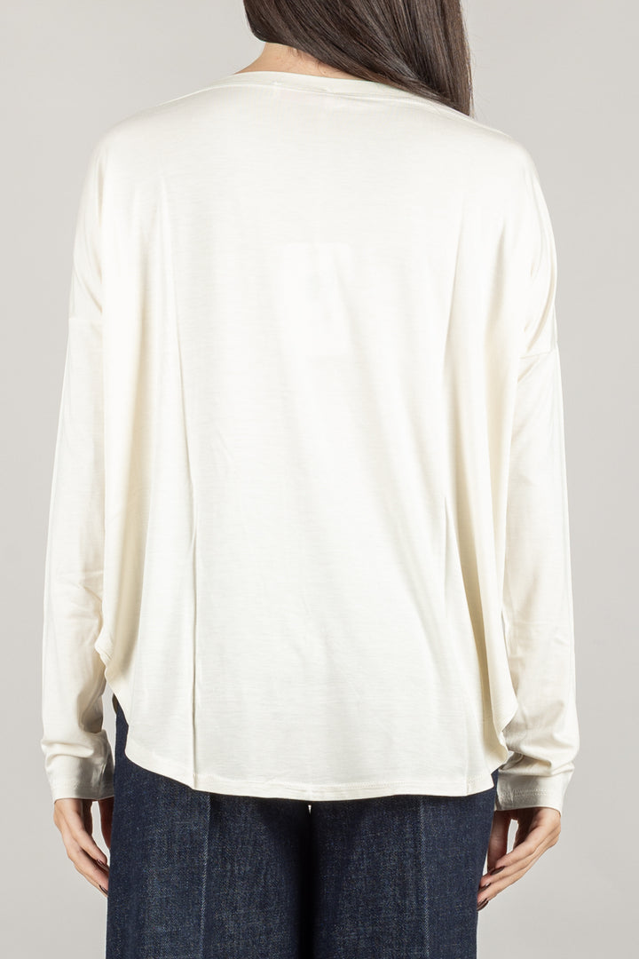 KONTATTO - MR5003C - MAGLIA OVER SCOLLO A BARCA