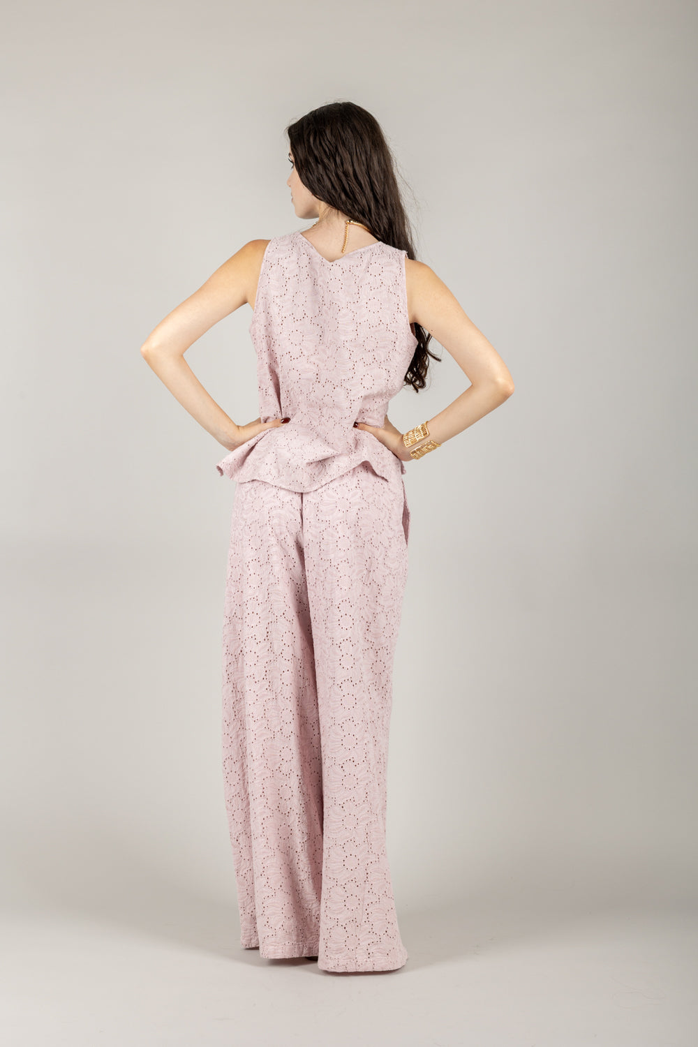 TENSIONE IN - S25PI73 - PANTALONE FANTASIA FIORE