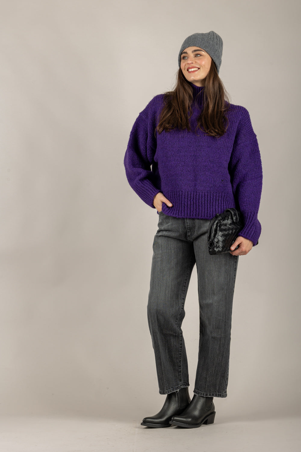 VICOLO - 33062F - MAGLIA COLLO ALTO