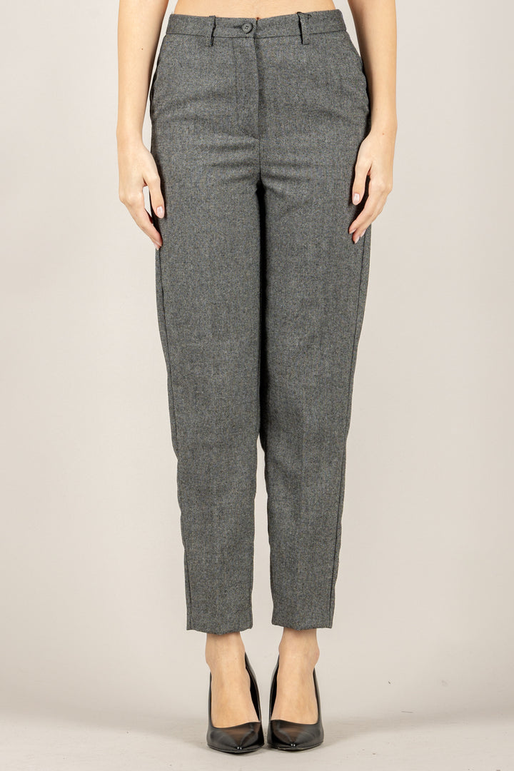 VICOLO - TF2096 - PANTALONE A SIGARETTA SPIGATO