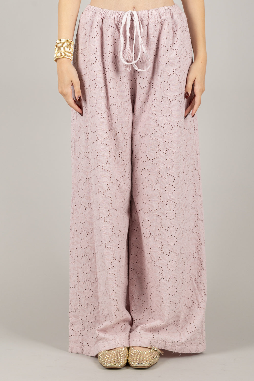 TENSIONE IN - S25PI73 - PANTALONE FANTASIA FIORE