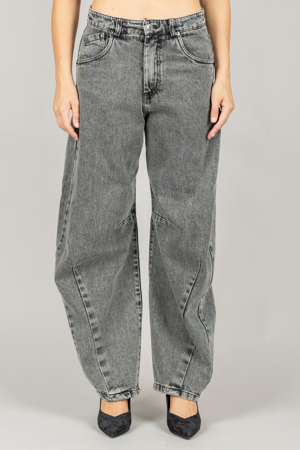 TENSIONE IN - W25P398 - PANTALONE CARROT CINQUE TASCHE