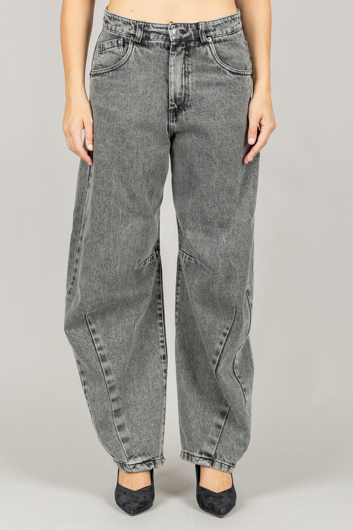TENSIONE IN - W25P398 - PANTALONE CARROT CINQUE TASCHE