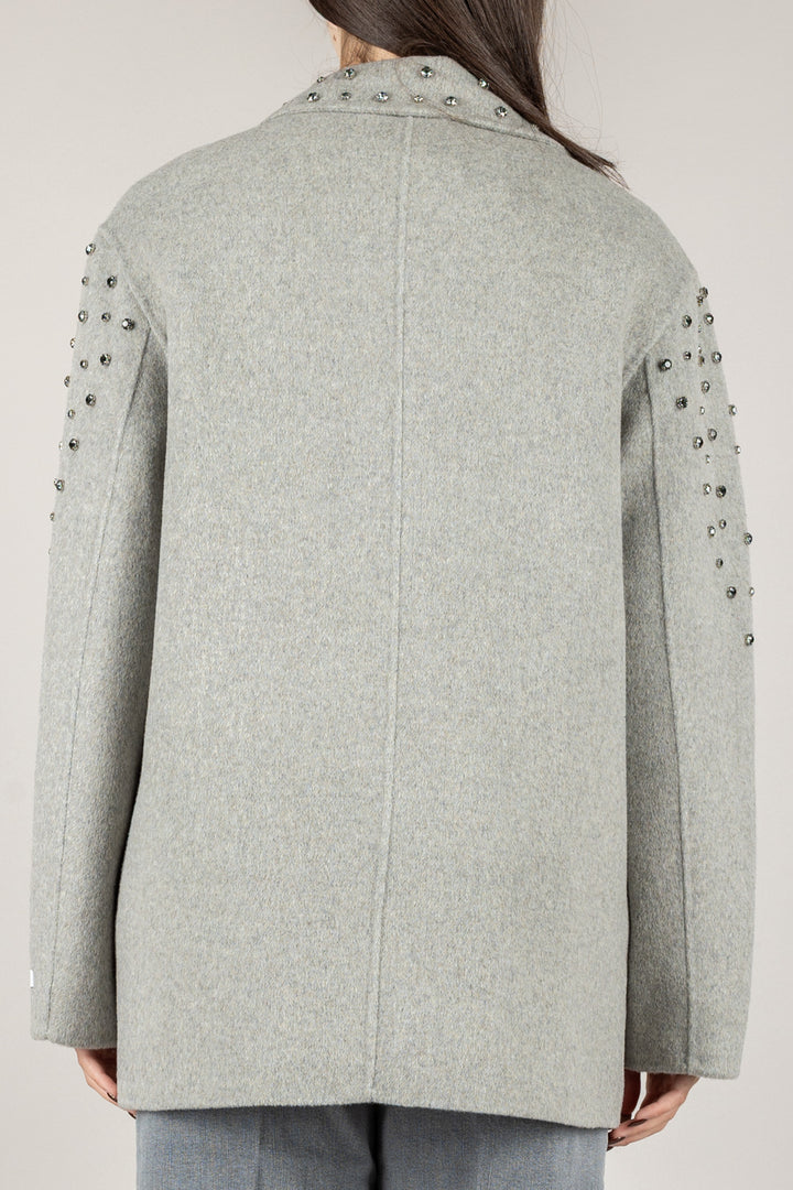 HAVEONE - KHB-P004 - GIACCA MONOPETTO OVER CON STRASS