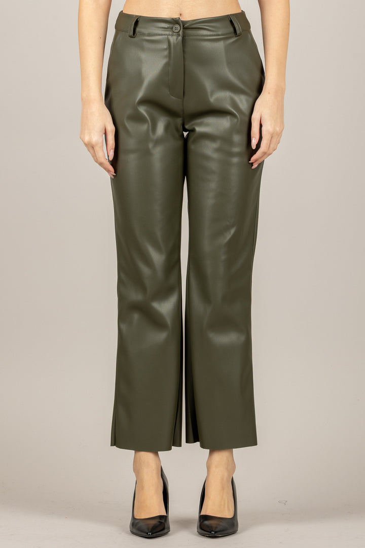 TENSIONE IN - 222128-25 - PANTALONE ECOPELLE A SIGARETTA