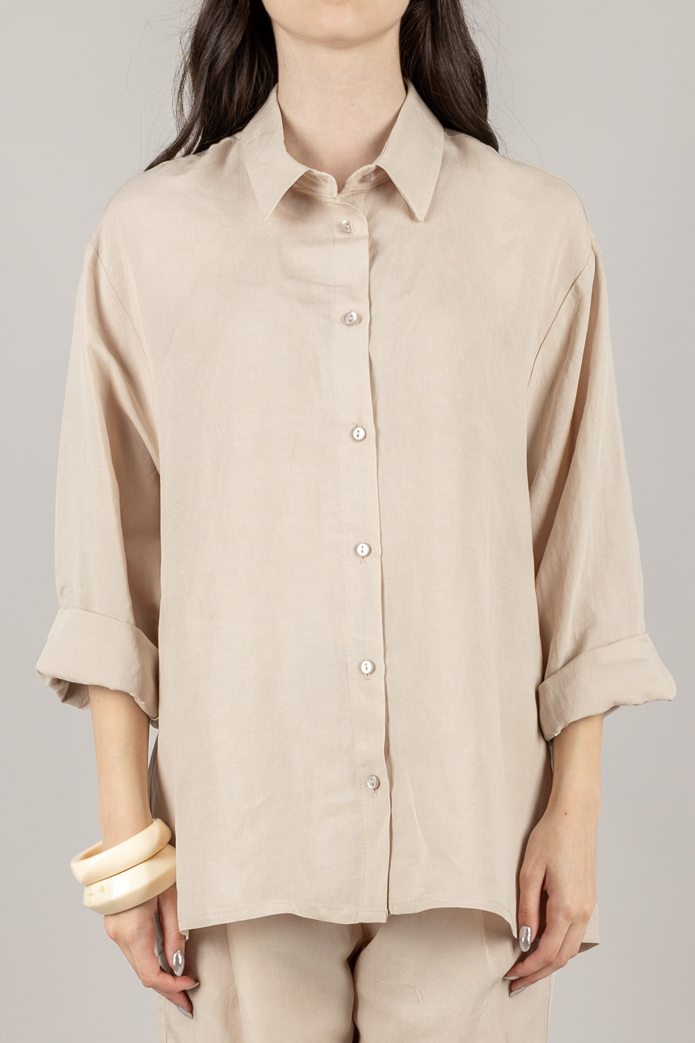 TENSIONE IN - 25C7656 - CAMICIA OVER MANICA LUNGA