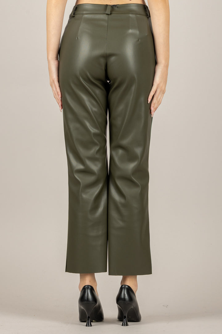 TENSIONE IN - 222128-25 - PANTALONE ECOPELLE A SIGARETTA