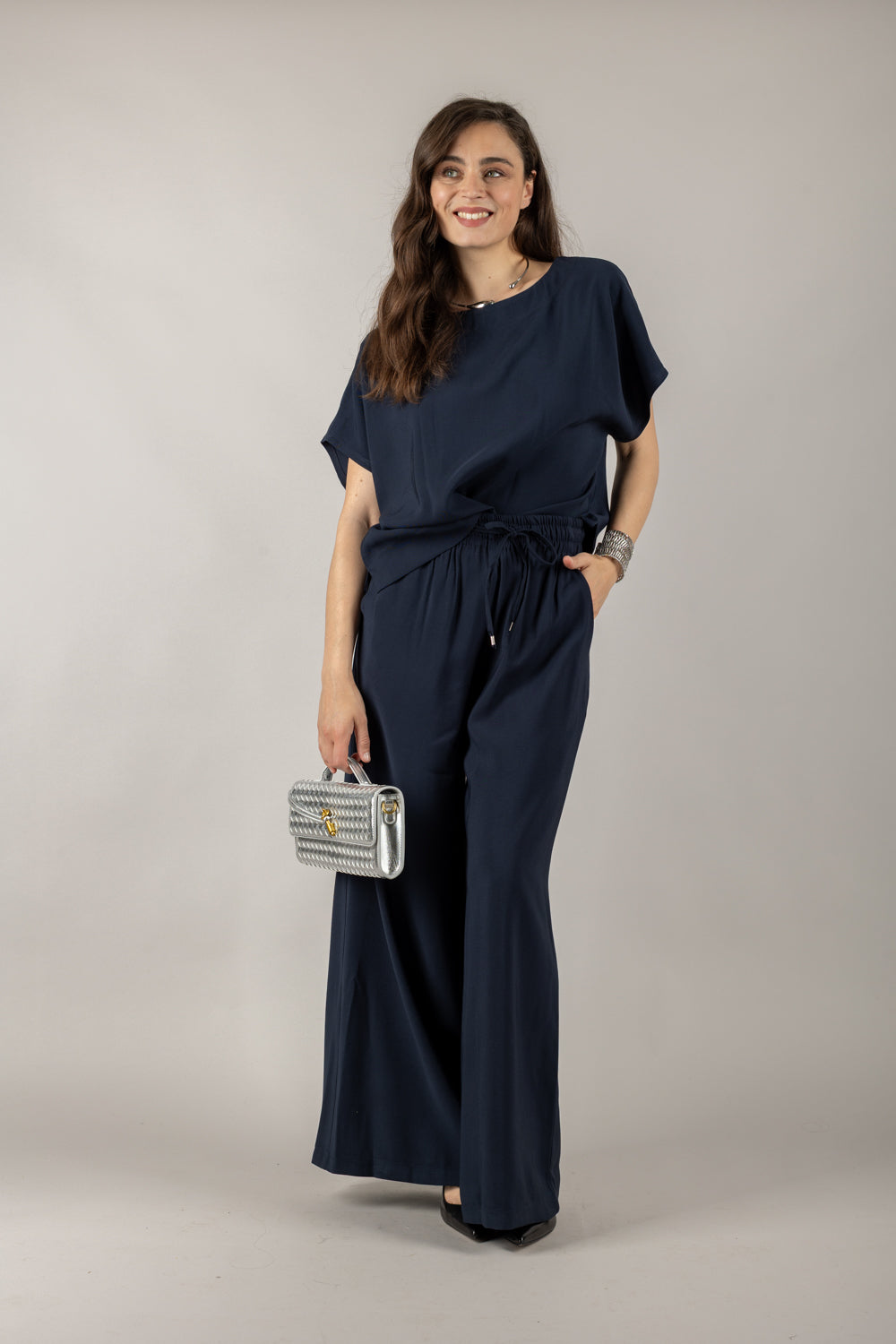 TENSIONE IN - 25C7579 - MAGLIA CROP MEZZA MANICA