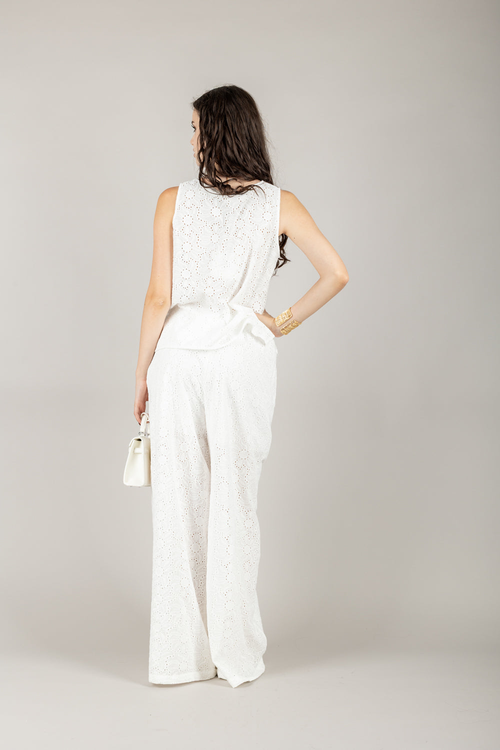 TENSIONE IN - S25PI73 - PANTALONE FANTASIA FIORE