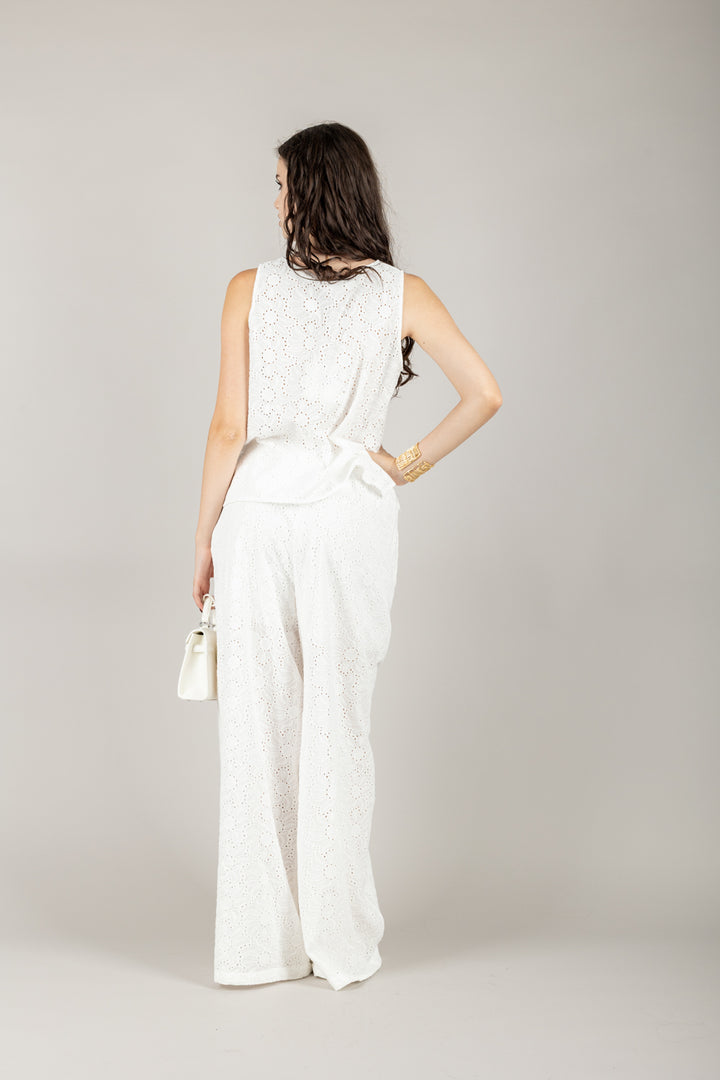 TENSIONE IN - S25PI73 - PANTALONE FANTASIA FIORE