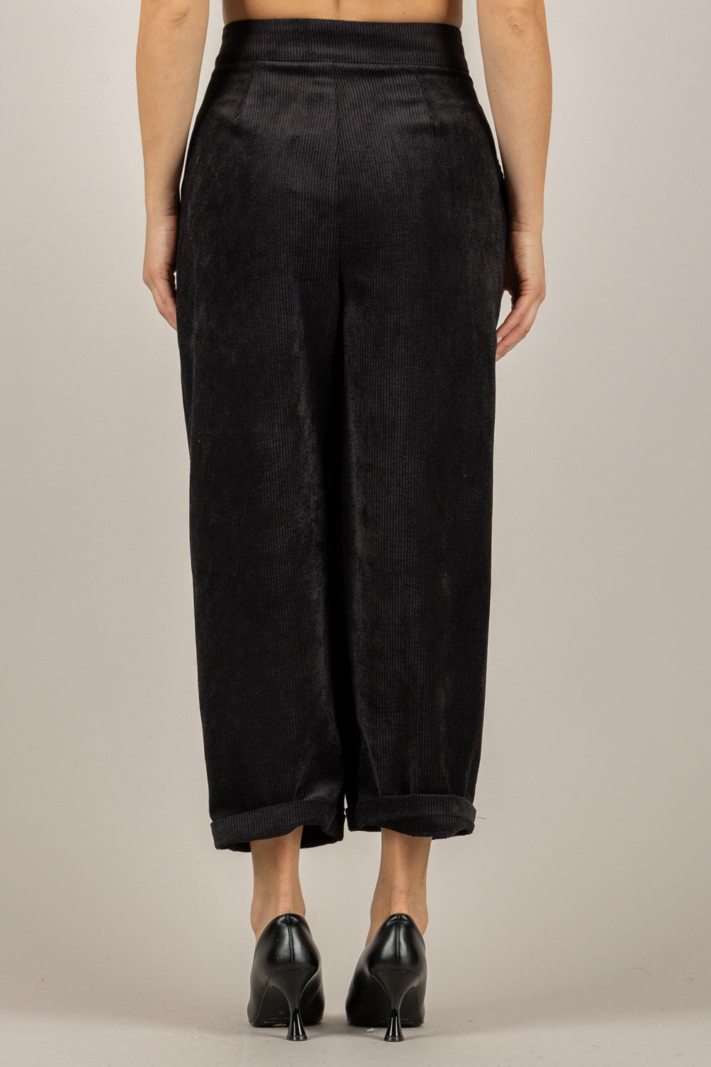 VICOLO - TF2026 - PANTALONE IN VELLUTO A COSTE