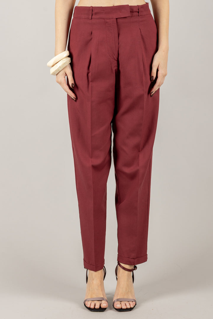 IMPERIAL - P9990085T - PANTALONE A SIGARETTA CON PINCES