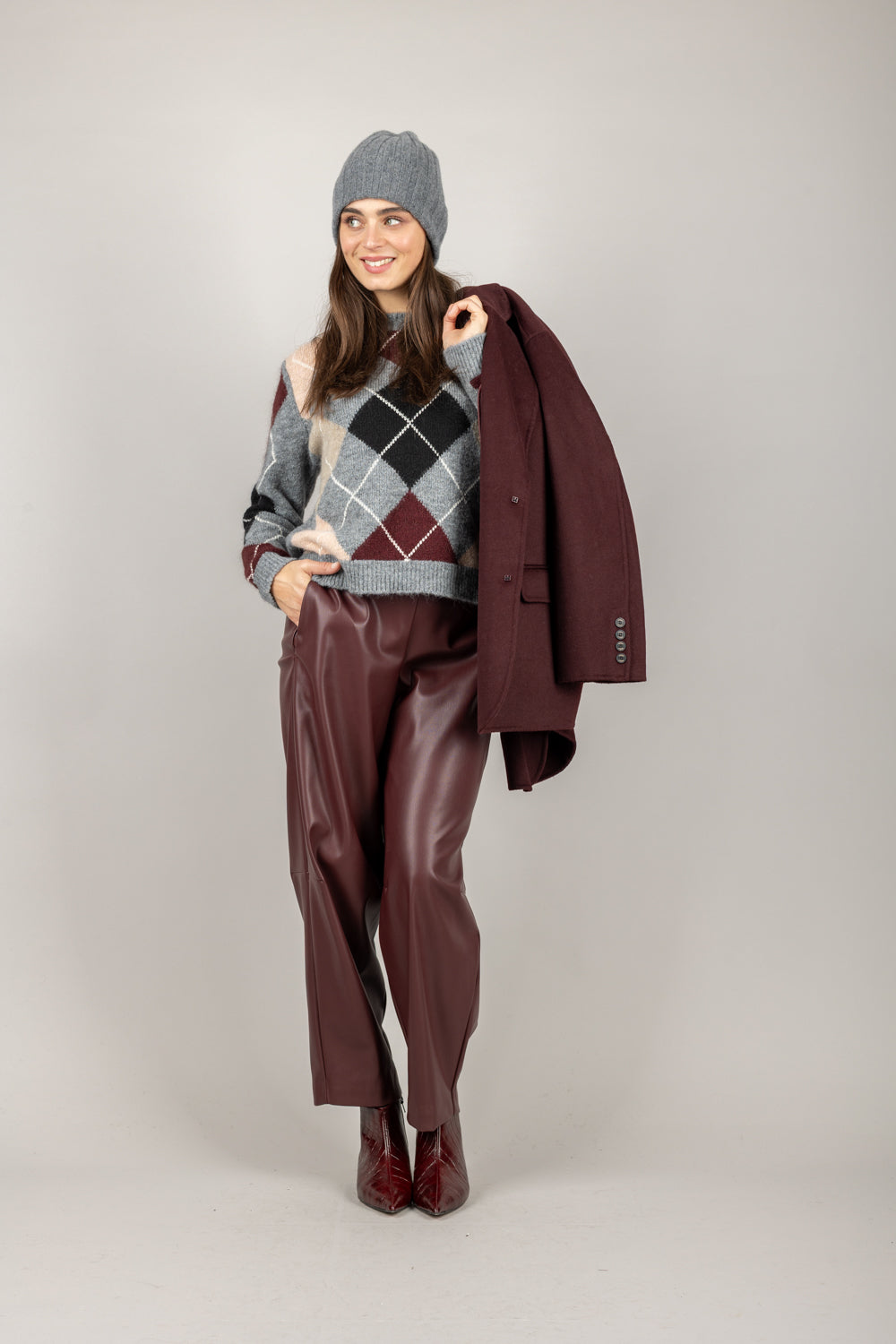 DIXIE - P840Y092 - PANTALONE BARREL ECOPELLE