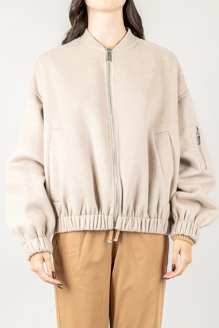 VICOLO - TF0076 - BOMBER HAND MADE CON ARRICCIATURA