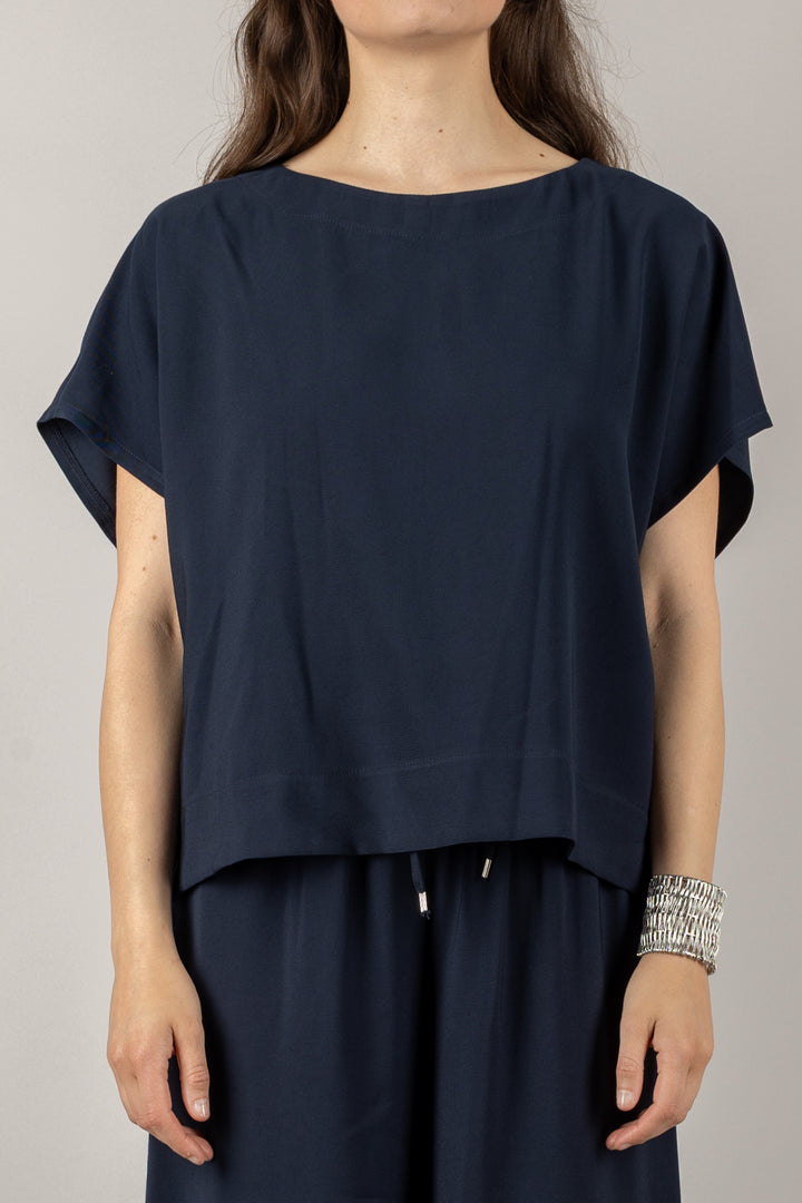 TENSIONE IN - 25C7579 - MAGLIA CROP MEZZA MANICA
