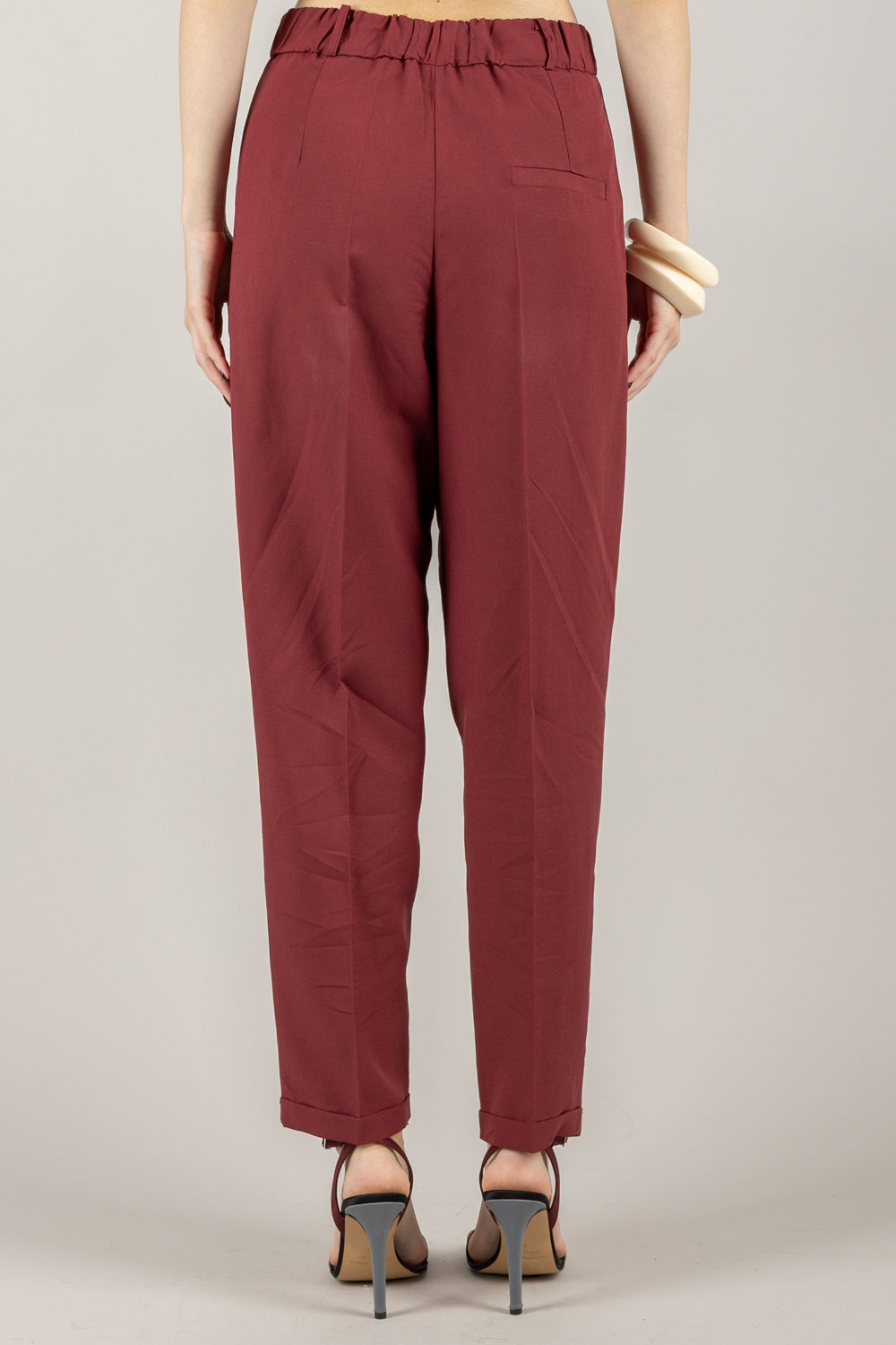 IMPERIAL - P9990085T - PANTALONE A SIGARETTA CON PINCES