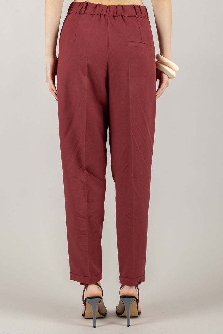 IMPERIAL - P9990085T - PANTALONE A SIGARETTA CON PINCES