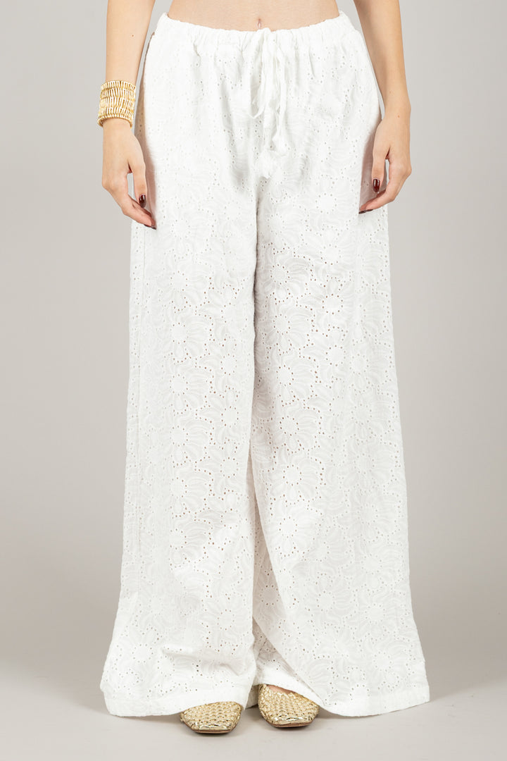 TENSIONE IN - S25PI73 - PANTALONE FANTASIA FIORE