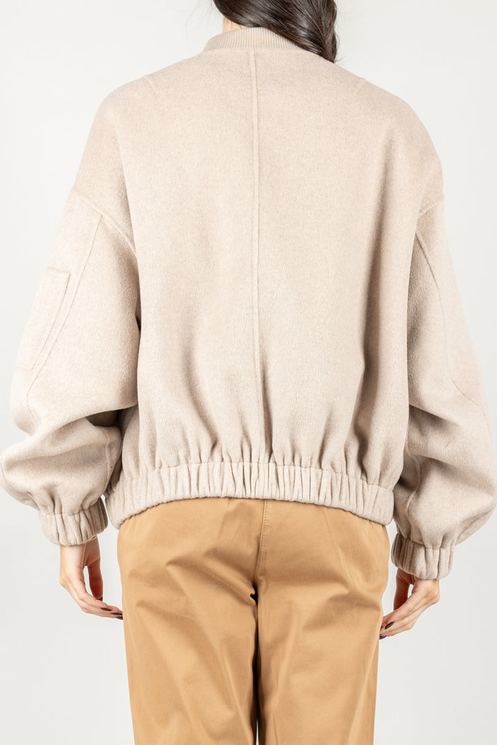 VICOLO - TF0076 - BOMBER HAND MADE CON ARRICCIATURA