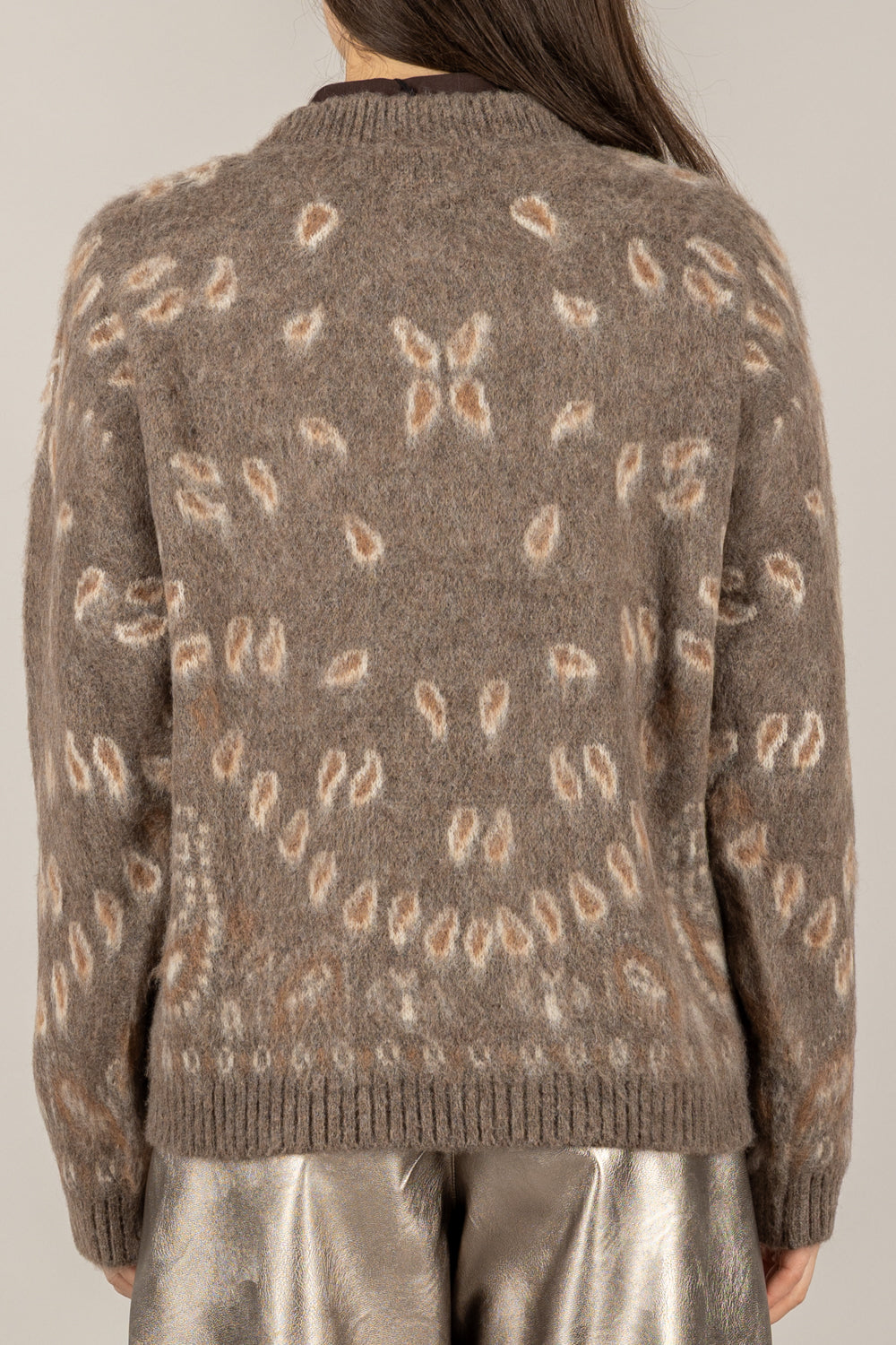 TENSIONE IN - W5HMJ79A373 - MAGLIA STAMPA BANDANA GIROCOLLO