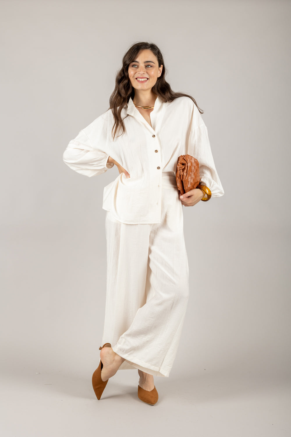 TENSIONE IN - 25C7640 - CAMICIA GOFFRATA