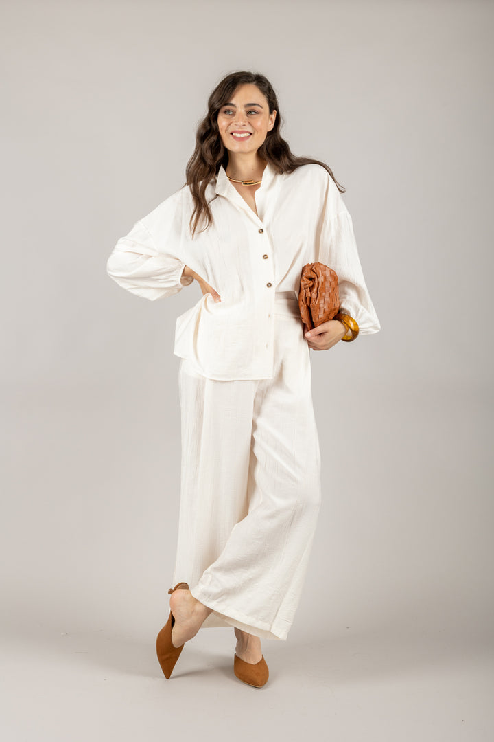 TENSIONE IN - 25C7640 - CAMICIA GOFFRATA