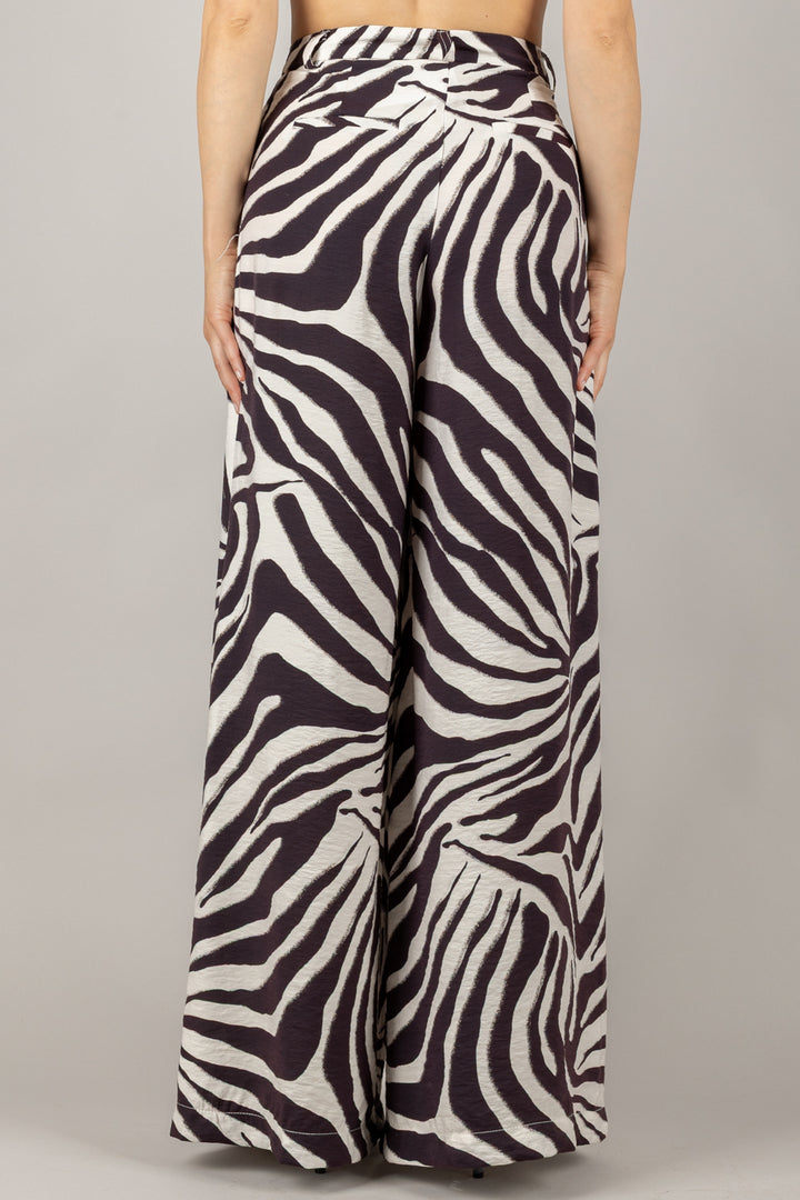 IMPERIAL - P5Y2JXV - PANTALONE PALAZZO ANIMALIER