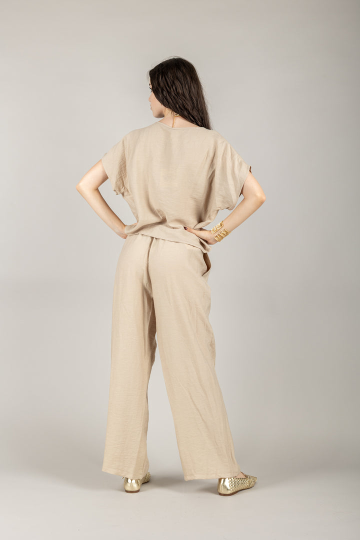 TENSIONE IN - 25C7935 - BLUSA SCOLLO A V MANICA CORTA