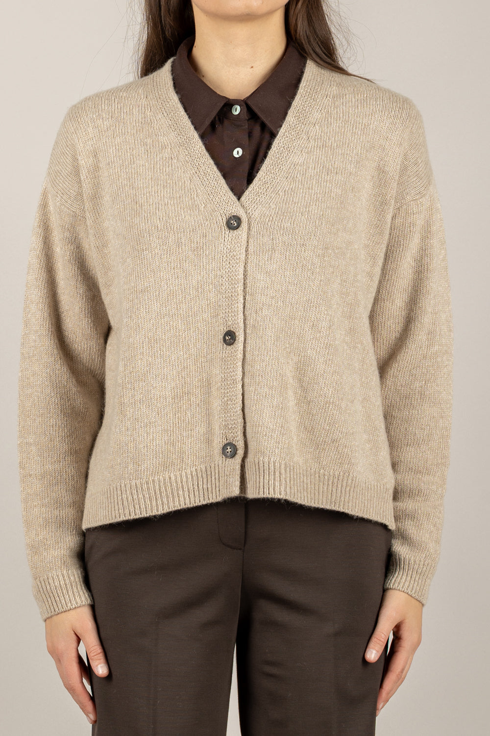 TENSIONE IN - D80926 - CARDIGAN TRE BOTTONI