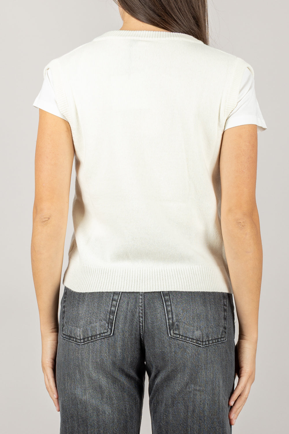 TENSIONE IN - D80968 - GILET SCOLLO A V