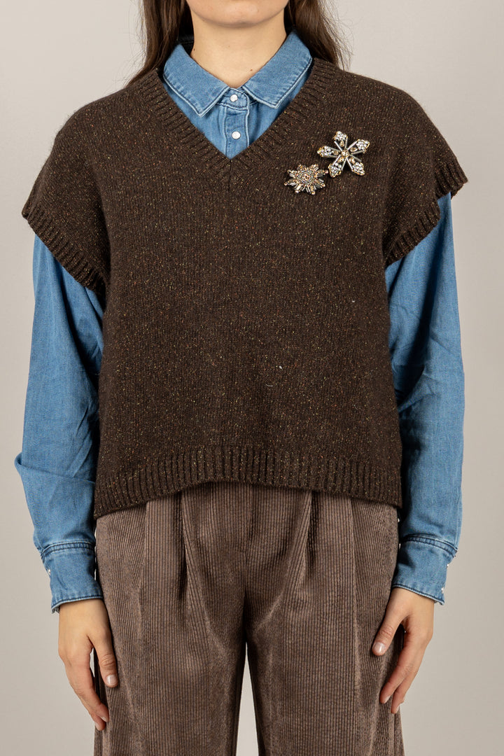 TENSIONE IN - D82018 - GILET CON SPILLA