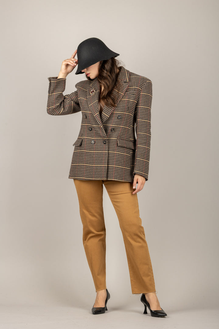 TENSIONE IN - CJ12704 - JEANS CROP TAGLIO VIVO