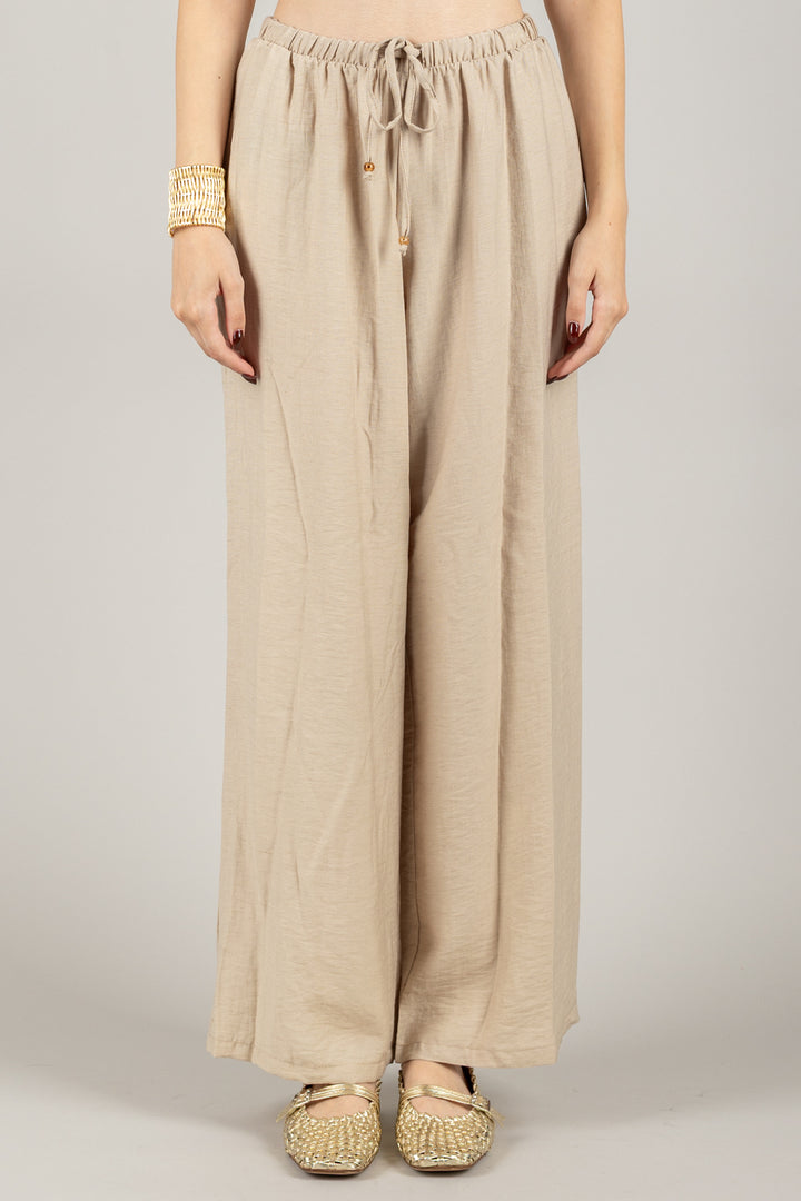 TENSIONE IN - 25P7926 - PANTALONE FLUIDO CON COULISSE