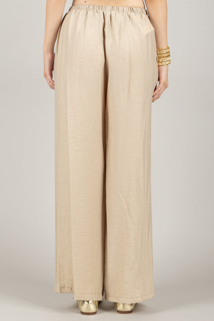 TENSIONE IN - 25P7926 - PANTALONE FLUIDO CON COULISSE