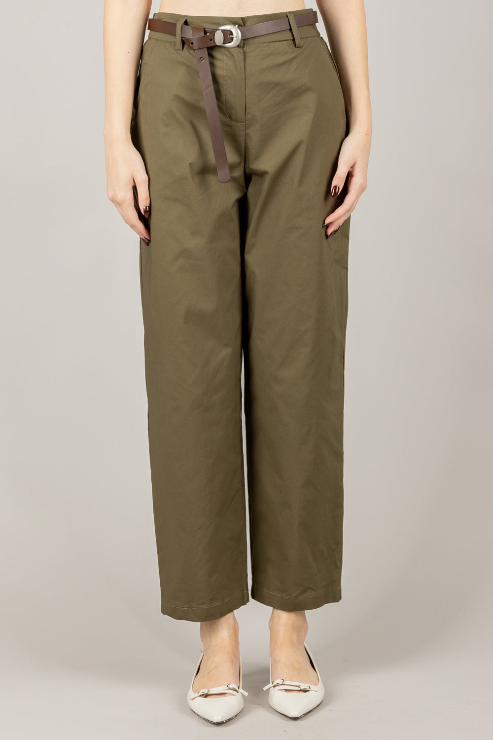 TENSIONE IN - 25P7865 - PANTALONE GAMBA DRITTA CON CINTA