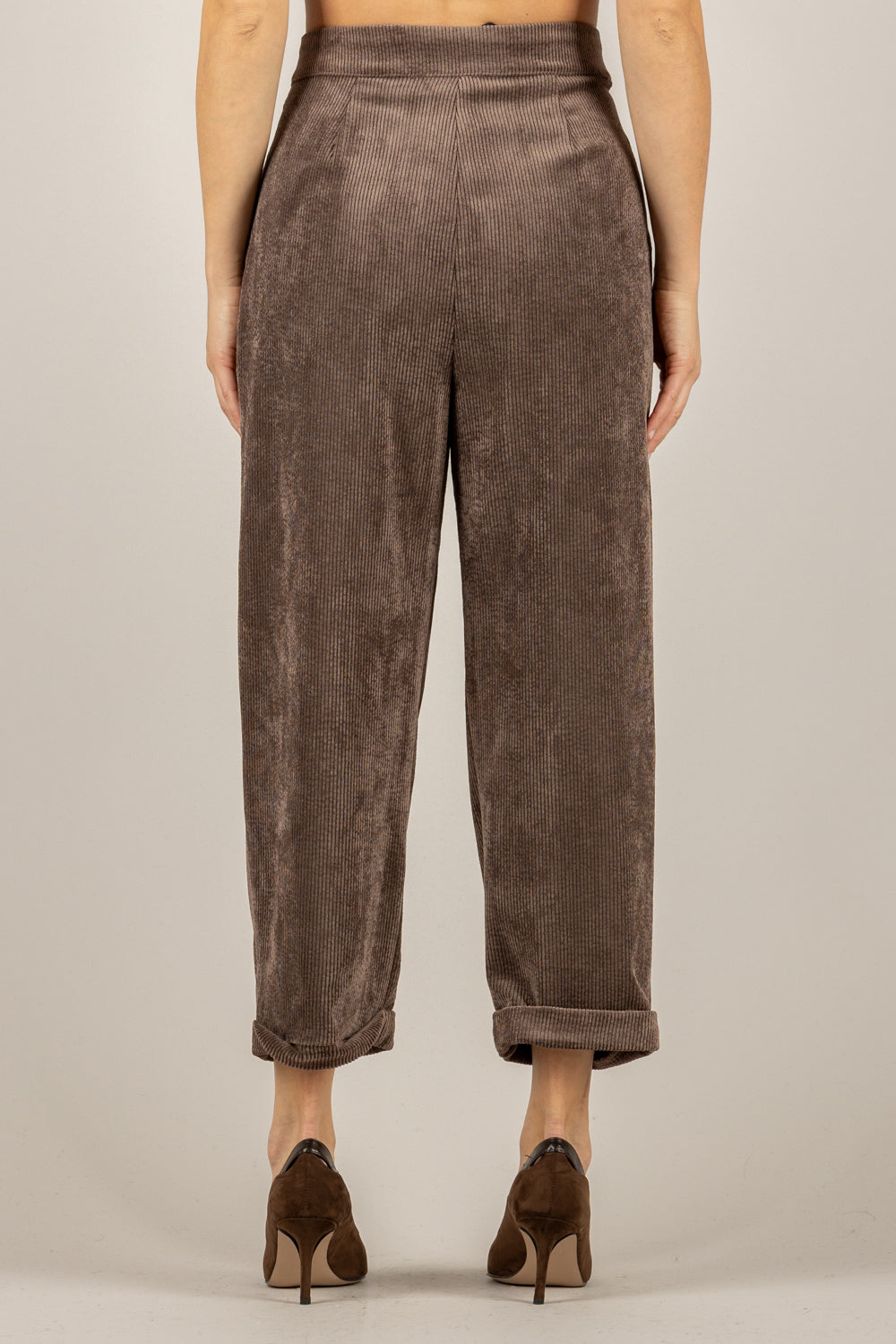 VICOLO - TF2026 - PANTALONE IN VELLUTO A COSTE