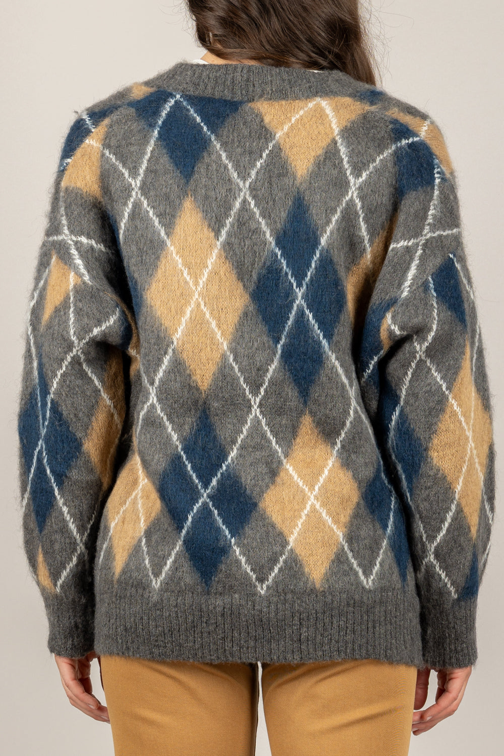 TENSIONE IN - D80999 - CARDIGAN ROMBI BICOLOR