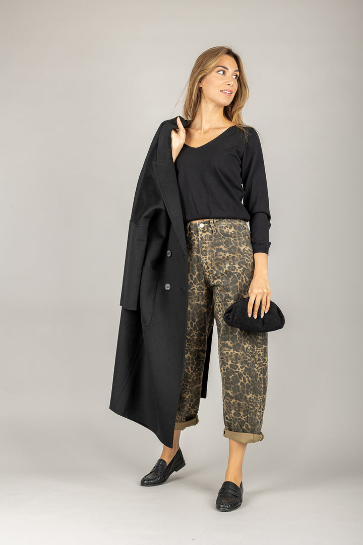 TENSIONE IN - 37513 - JEANS BALOON MACULATO