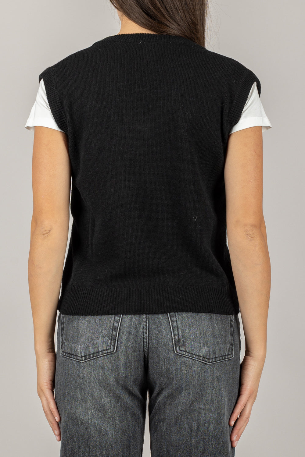 TENSIONE IN - D80968 - GILET SCOLLO A V