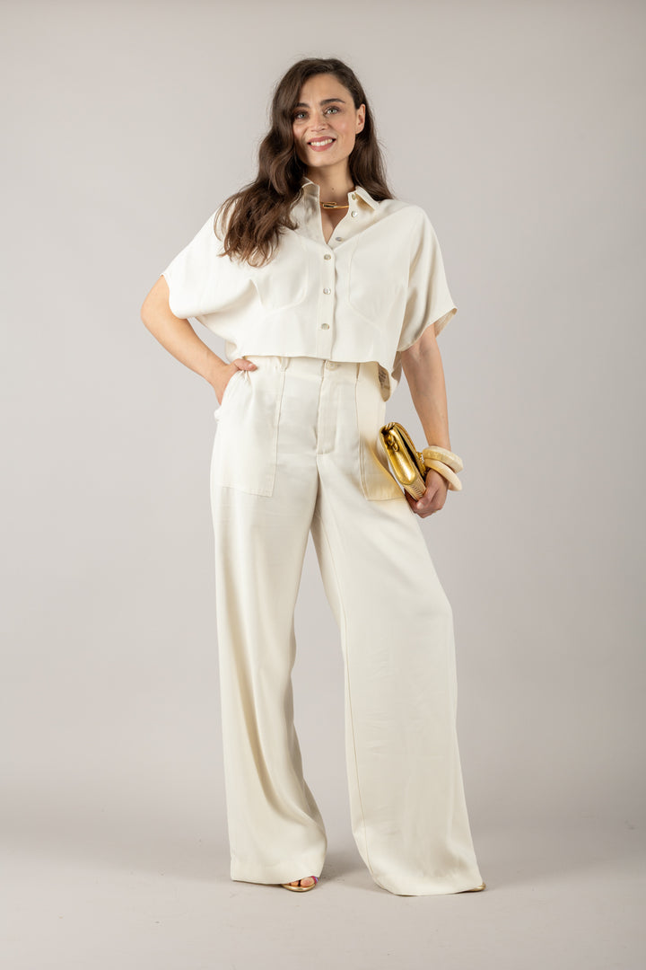 DIXIE - P648W237 - PANTALONE AMPIO CON TASCONI