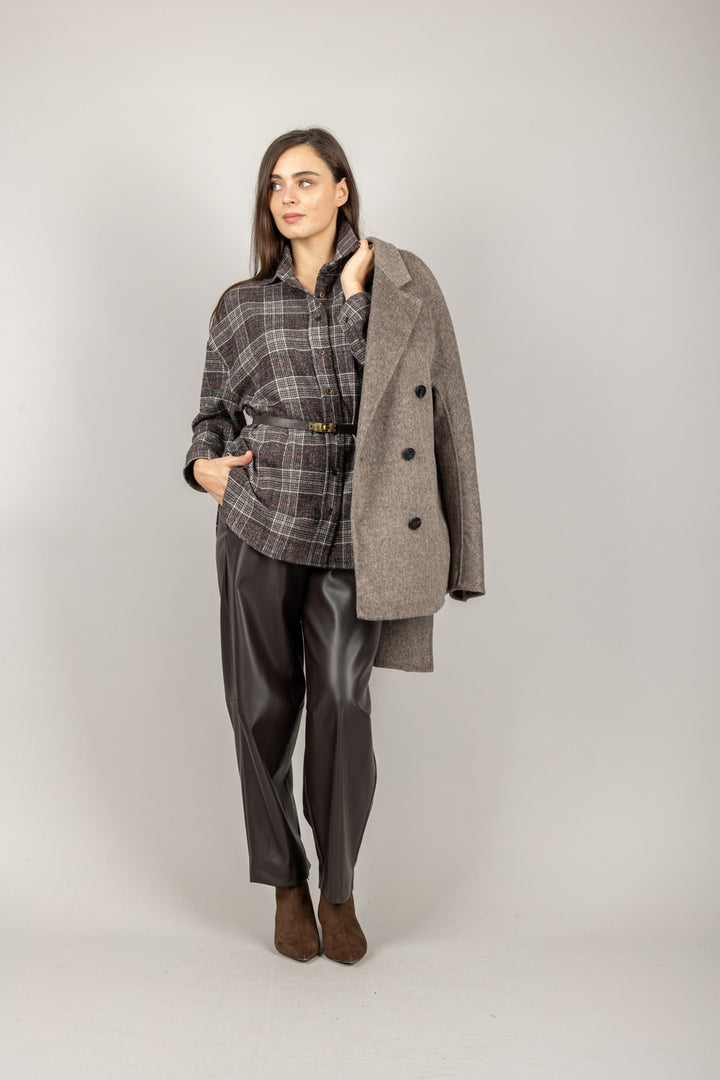 VICOLO - TF1863 - CAMICIA CHECK FLANELLA