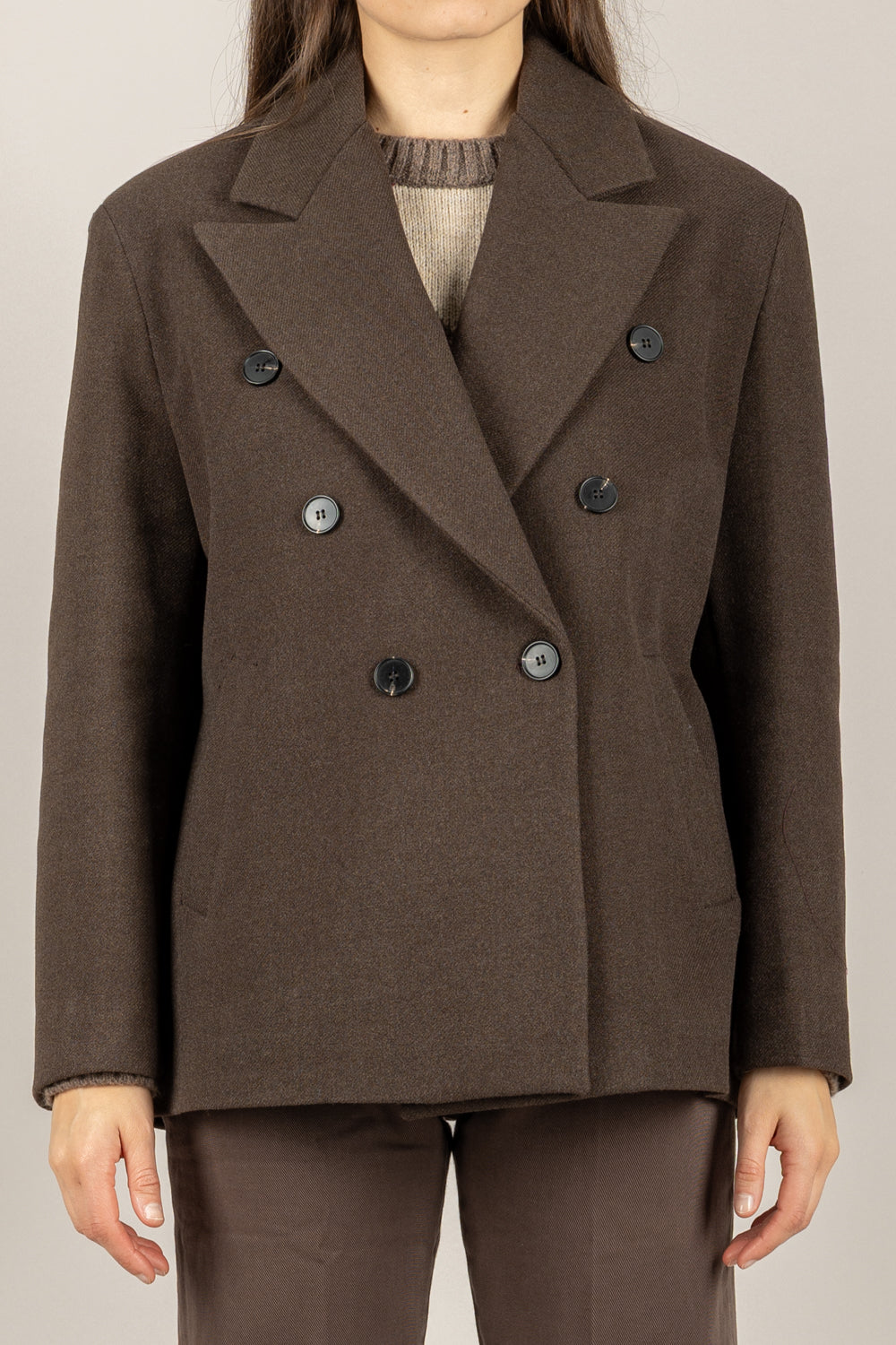 VICOLO - TF2162 - GIACCA CAPPOTTO DOPPIO PETTO