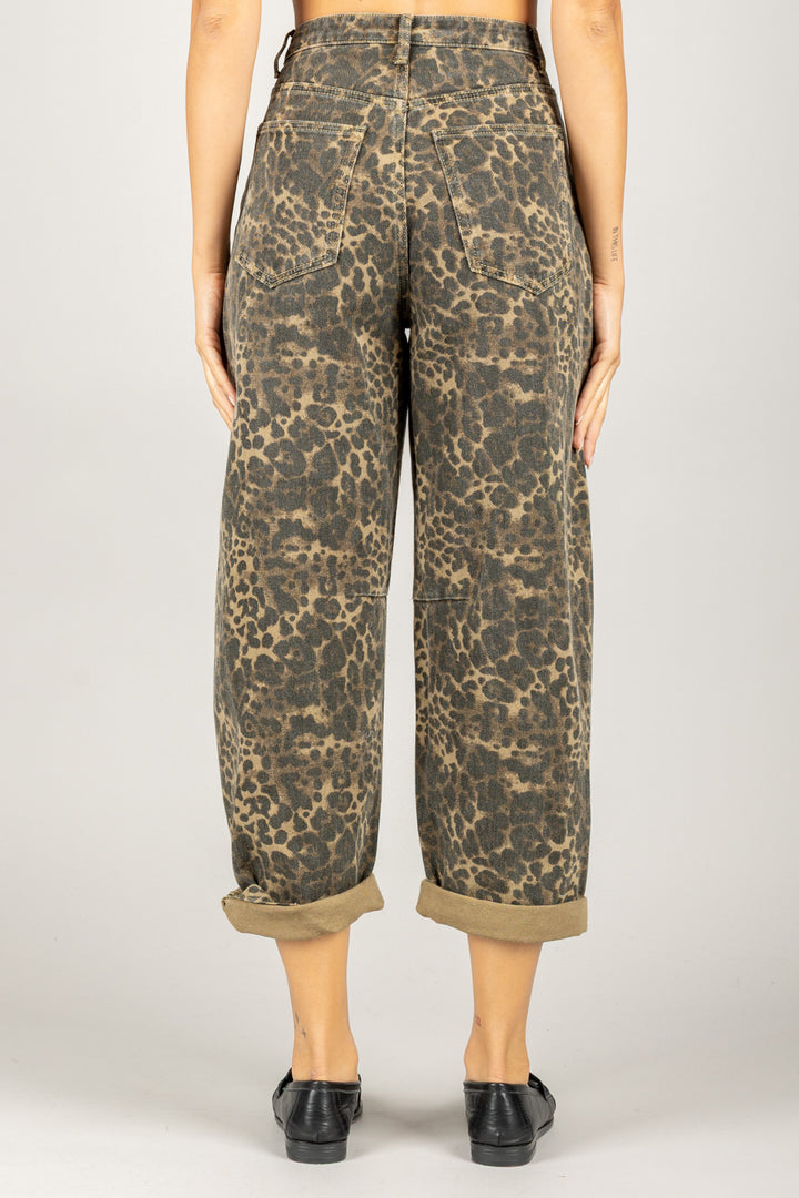 TENSIONE IN - 37513 - JEANS BALOON MACULATO