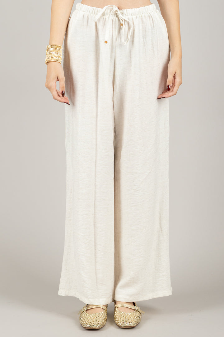 TENSIONE IN - 25P7926 - PANTALONE FLUIDO CON COULISSE