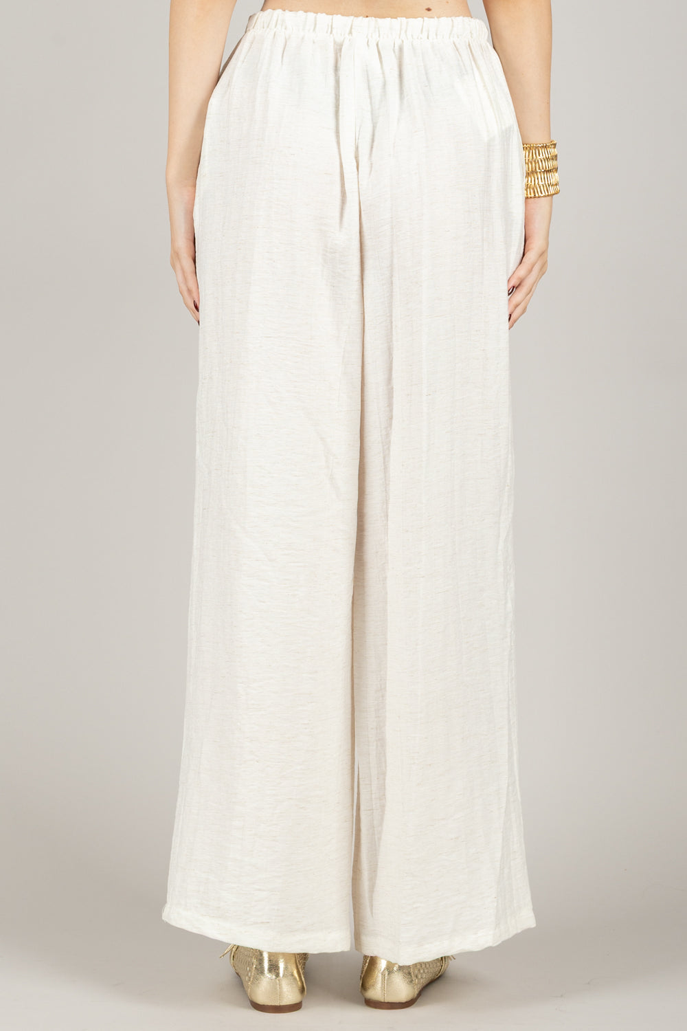 TENSIONE IN - 25P7926 - PANTALONE FLUIDO CON COULISSE